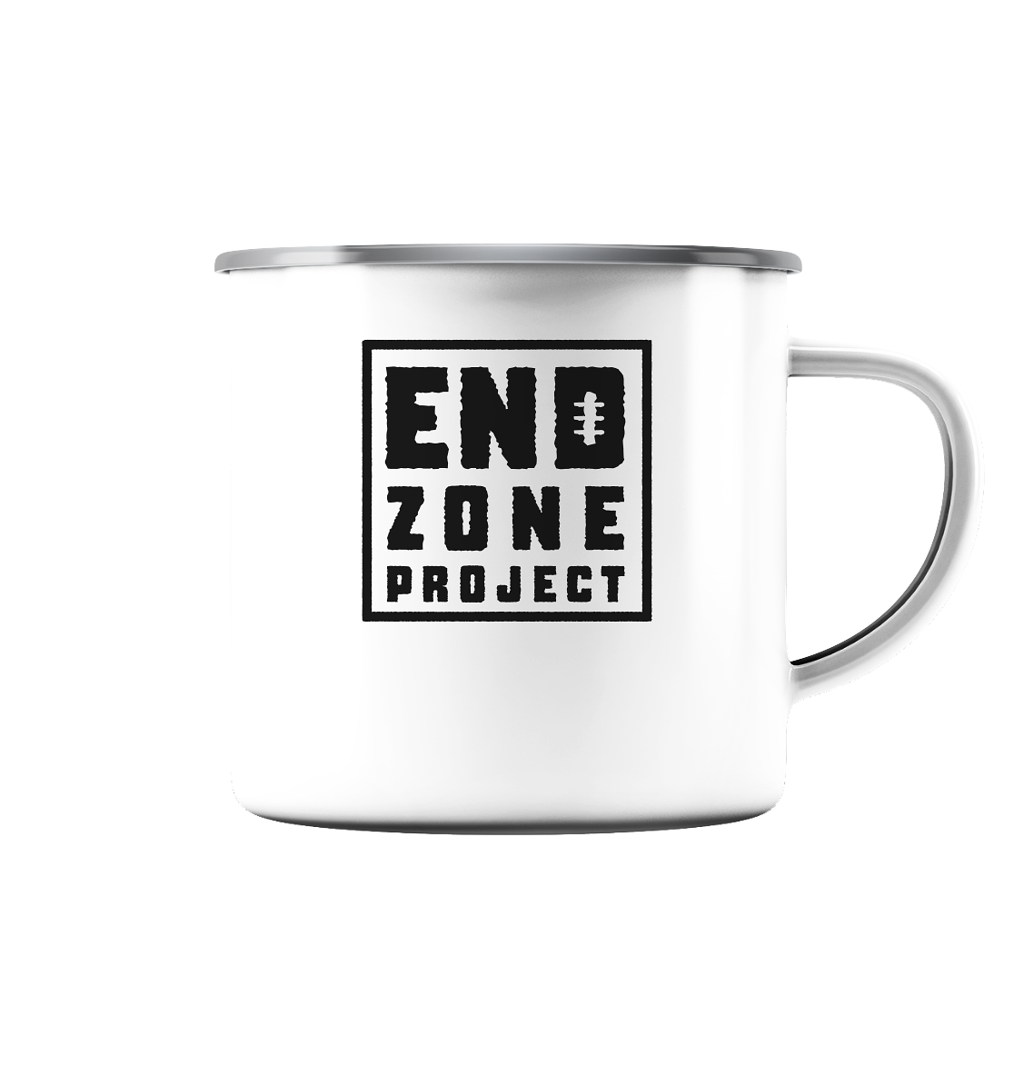 Endzone Project - Emaille Tasse (Silber) - Amfoo Shop