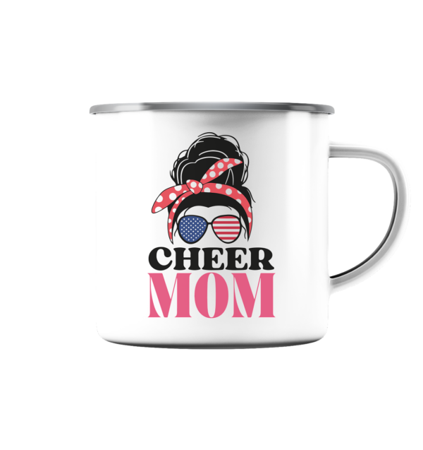 Cheer Mom Sunglases - Emaille Tasse (Silber) - Amfoo Shop