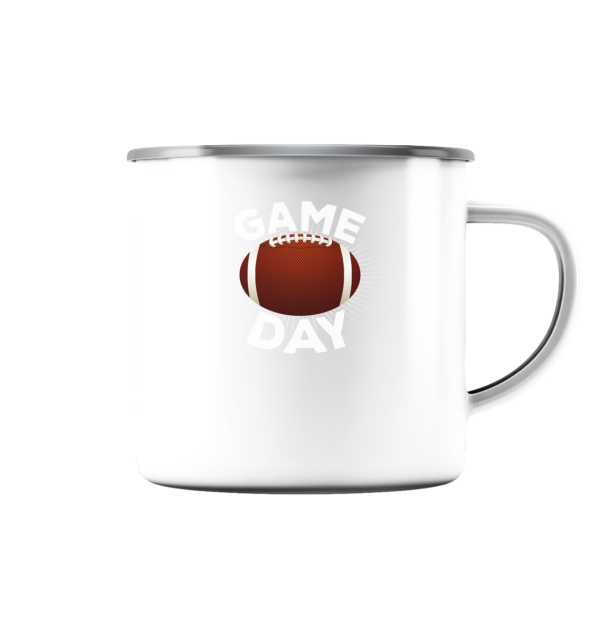 Game Day - Emaille Tasse (Silber) - Amfoo Shop