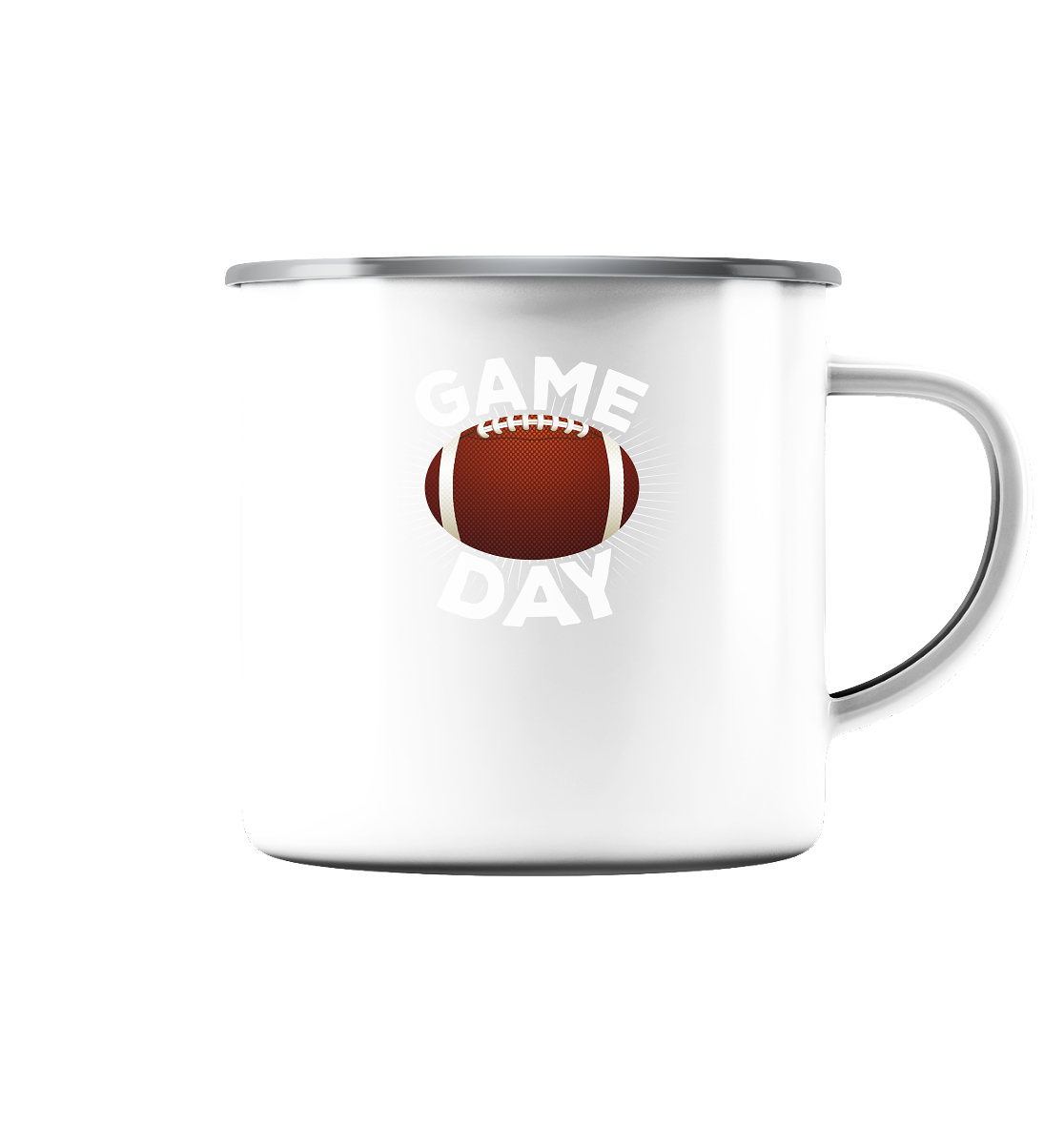 Game Day - Emaille Tasse (Silber) - Amfoo Shop