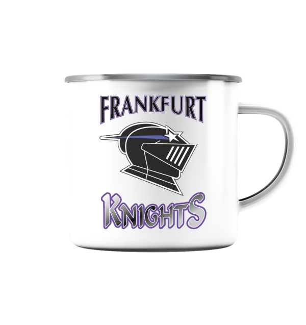 Frankfurt Knights - Emaille Tasse (Silber) - Amfoo Shop