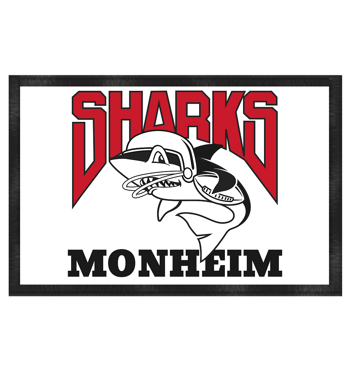 Monheim Sharks - Fußmatte 60x40cm - Amfoo Shop