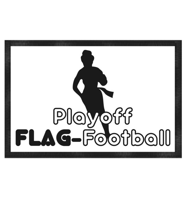 Playoff Flag Football Women black - Fußmatte 60x40cm - Amfoo Shop