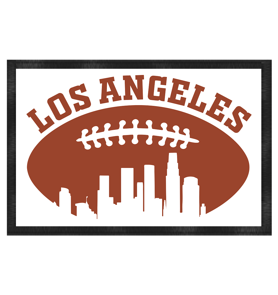 Los Angeles Football Silhouette - Fußmatte 60x40cm - Amfoo Shop