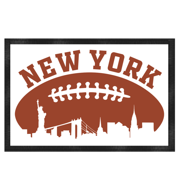 New York Football Silhoutte - Fußmatte 60x40cm - Amfoo Shop