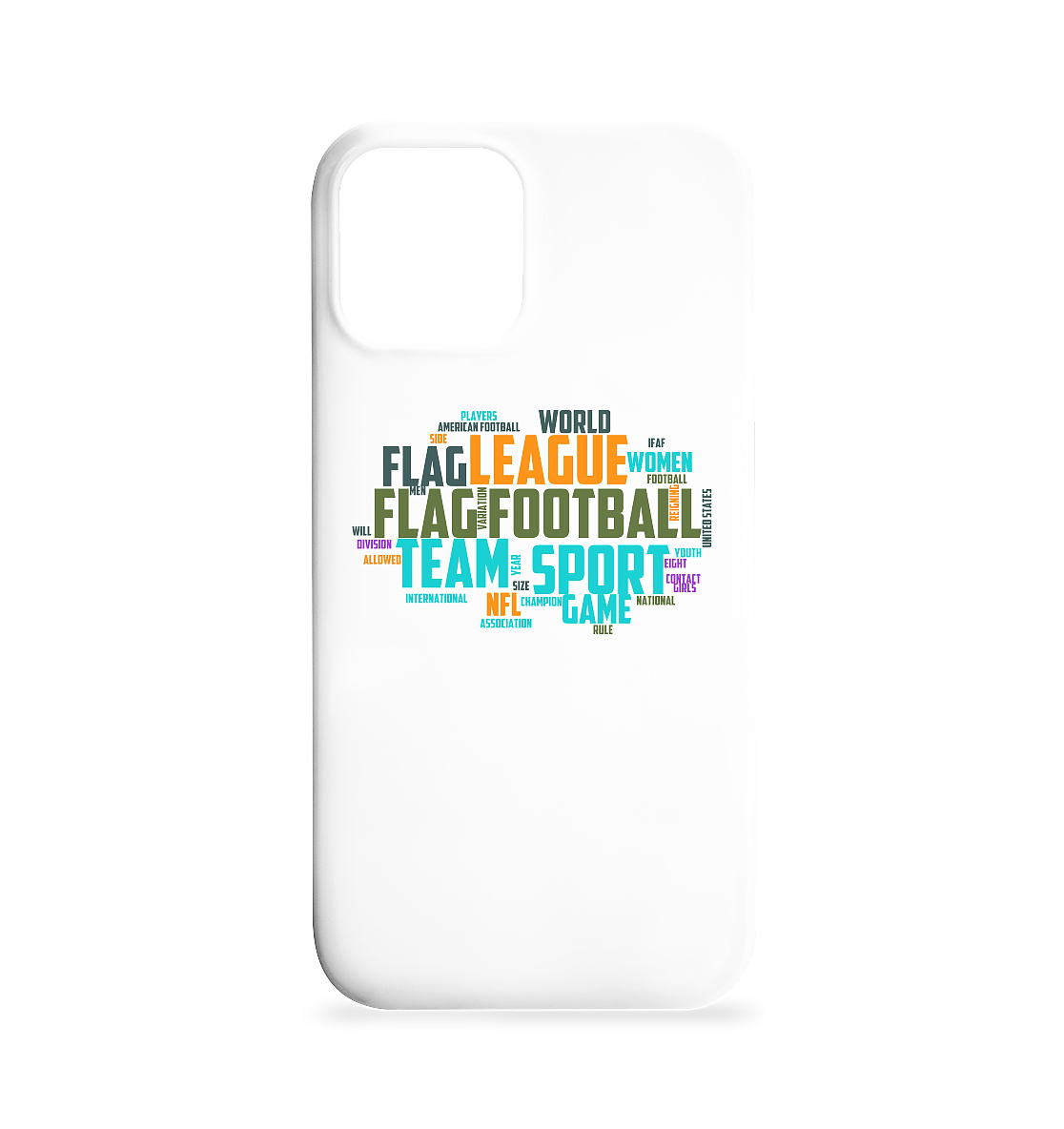 Flag Football Word Bubble - Iphone 12 / 12 Pro Handyhülle - Amfoo Shop