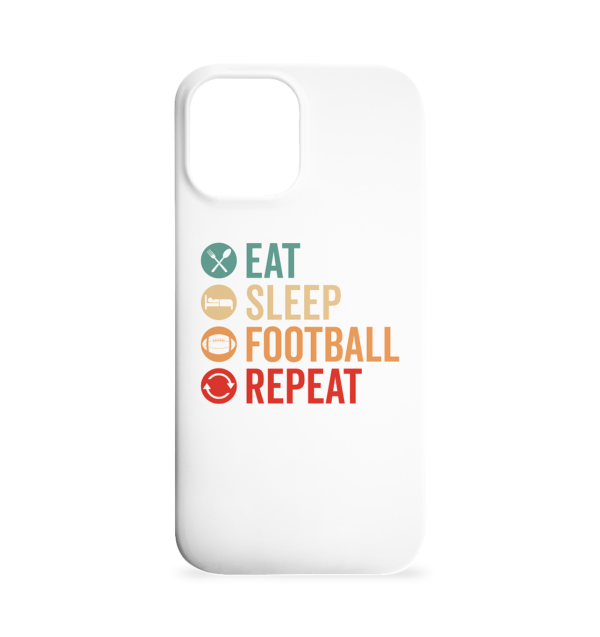 Eat Sleep Football Repeat - Iphone 12 Max Handyhülle - Amfoo Shop