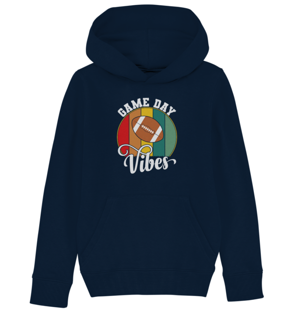 Game Day Vibes White - Kids Organic Hoodie - Amfoo Shop