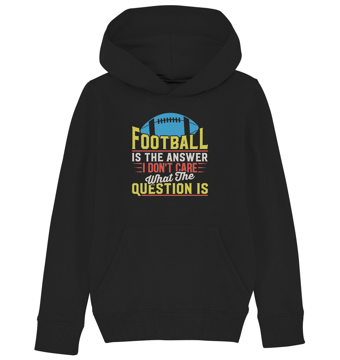 Football is the Answer - Kids Organic Hoodie - Amfoo Shop