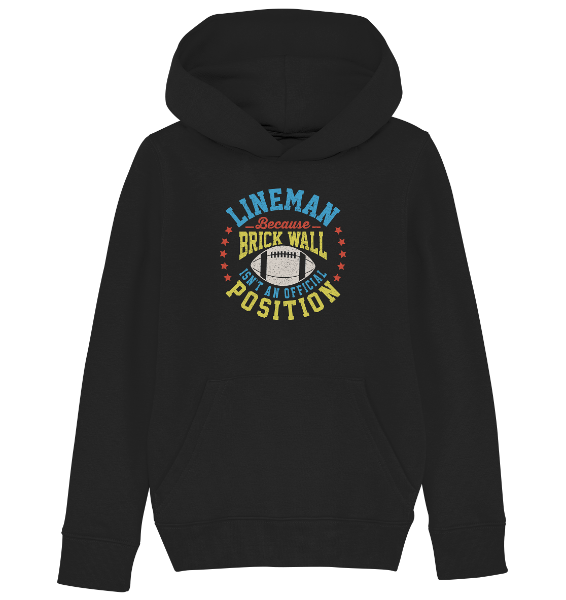 Lineman Brick Wall - Kids Organic Hoodie - Amfoo Shop