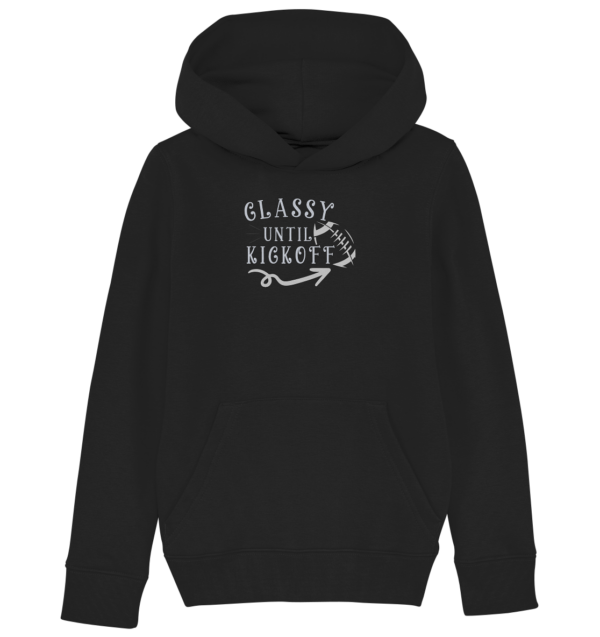 Glassy until Kick Off - Kids Organic Hoodie - Amfoo Shop