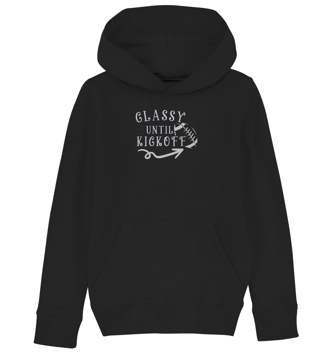 Glassy until Kick Off - Kids Organic Hoodie - Amfoo Shop