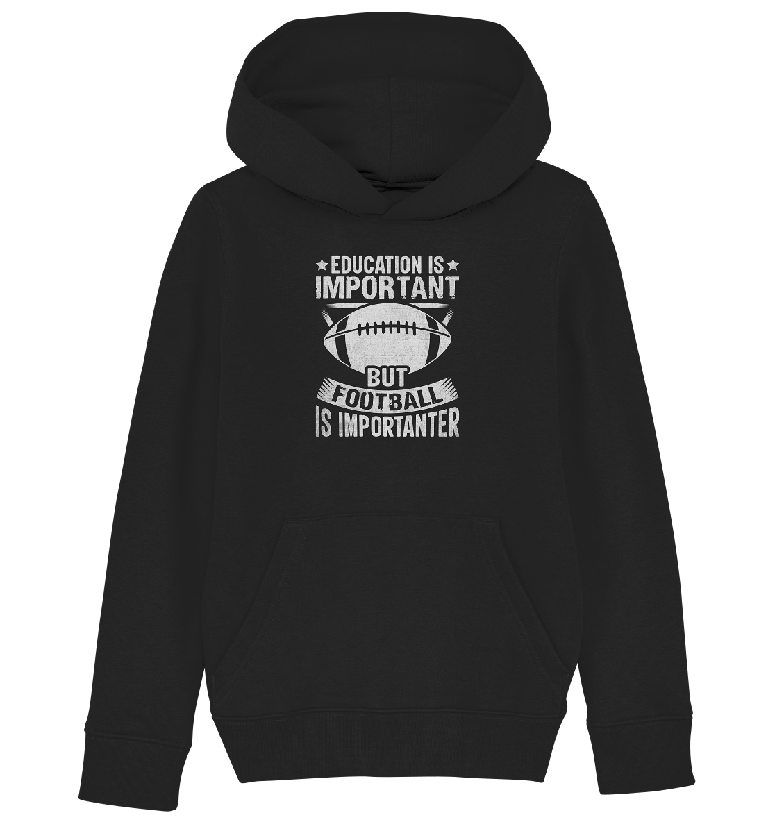 Football is importanter - Kids Organic Hoodie - Amfoo Shop