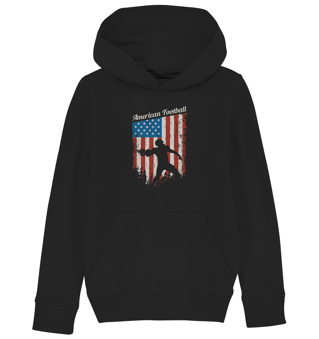 American Football Banner - Kids Organic Hoodie - Amfoo Shop