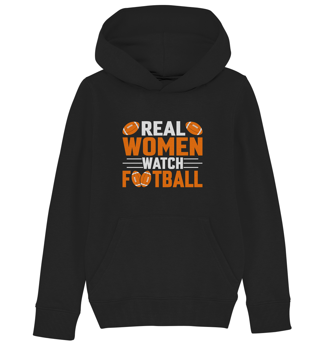 Real Women - Kids Organic Hoodie - Amfoo Shop