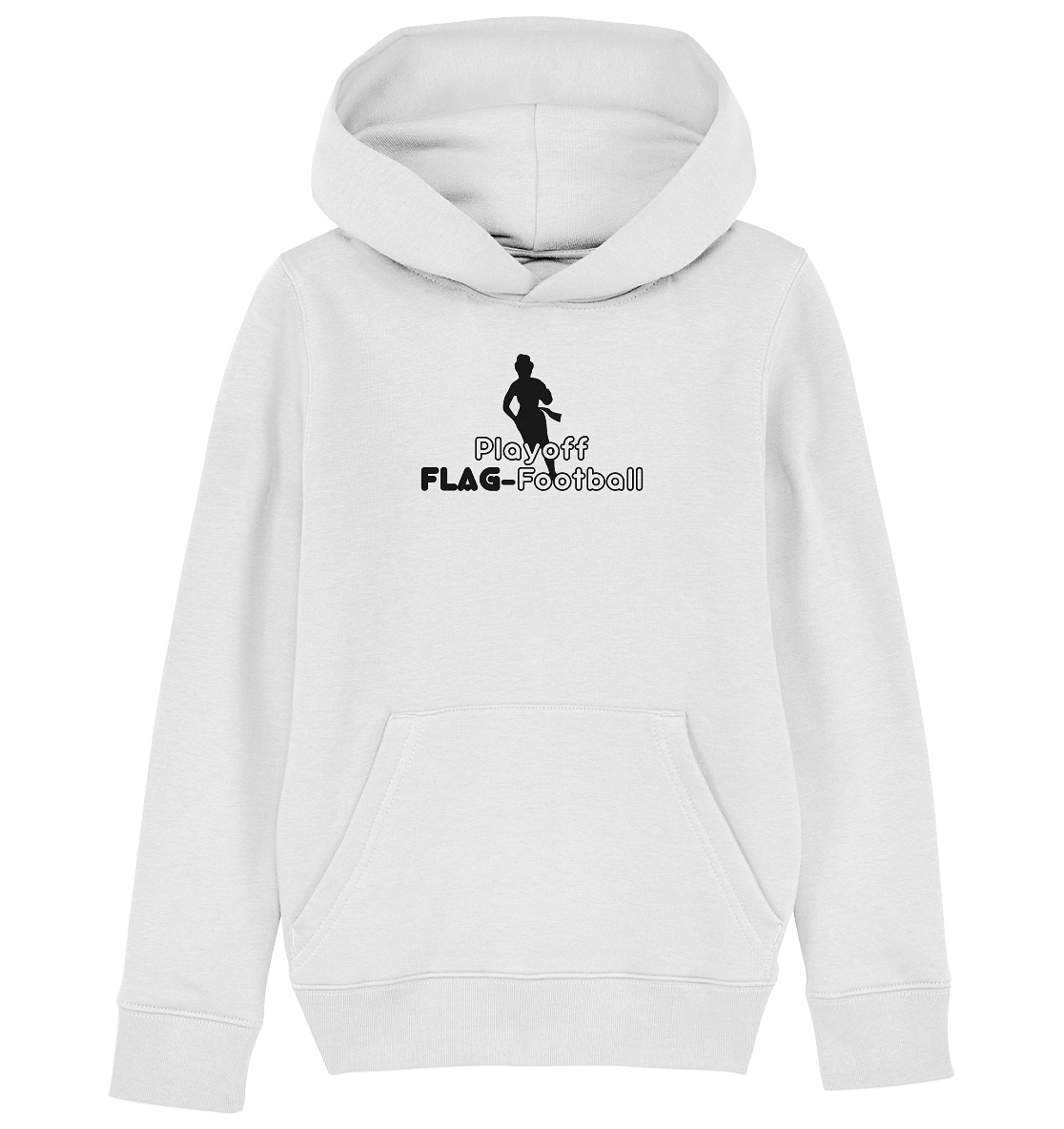 Playoff Flag Football Women black - Kids Organic Hoodie - Amfoo Shop