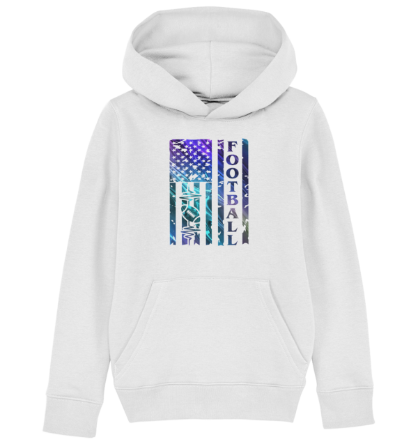 USA Football Flag - Kids Organic Hoodie - Amfoo Shop