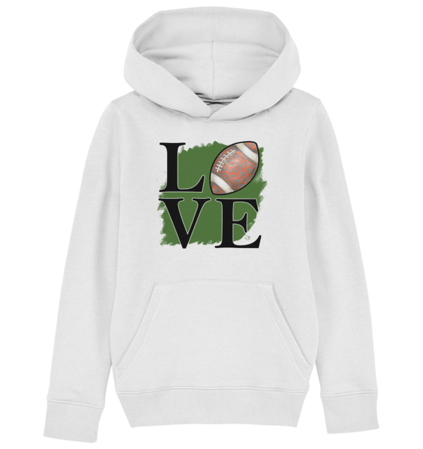 Football Love II - Kids Organic Hoodie - Amfoo Shop