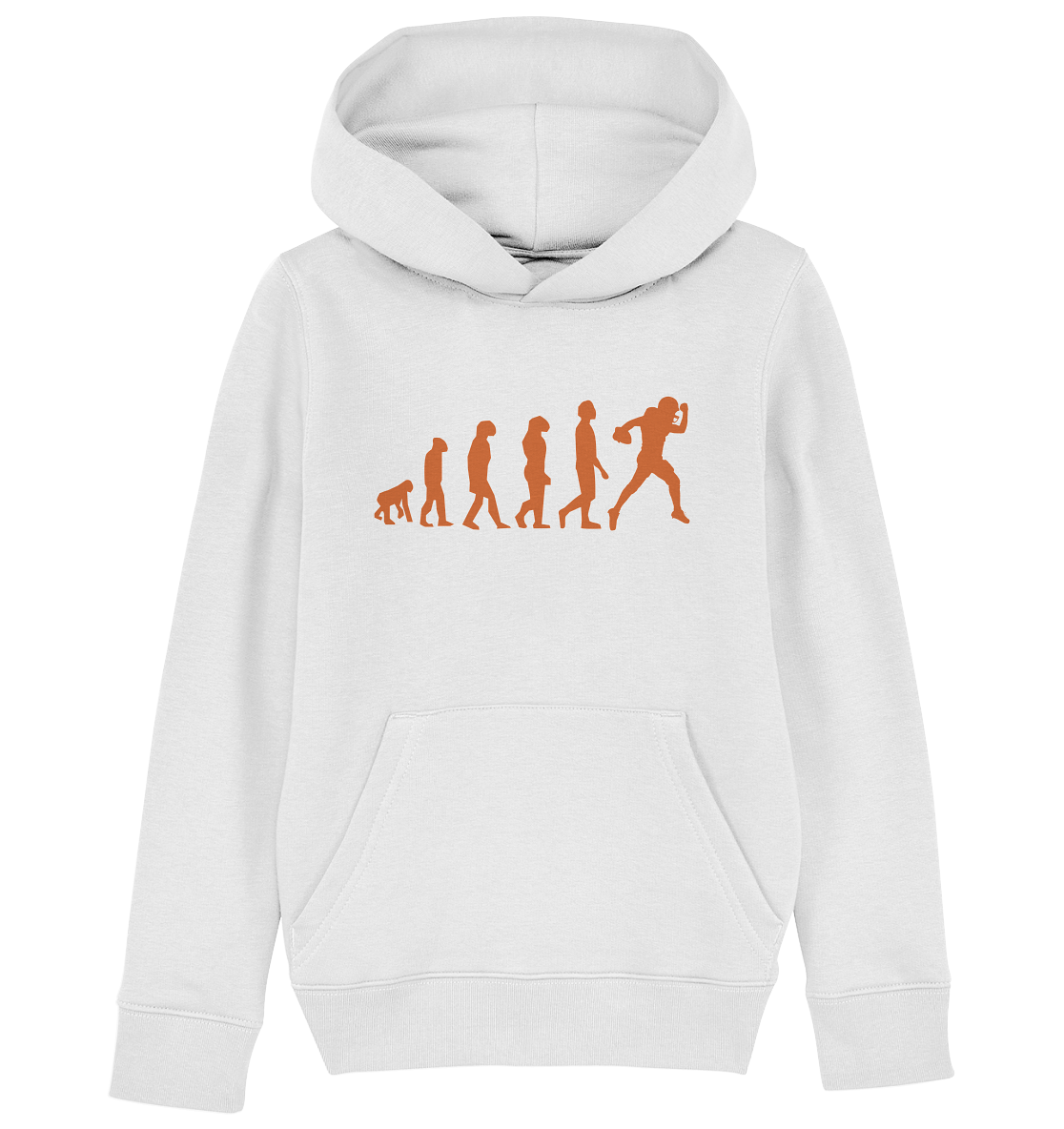 American Football Evolution - Kids Organic Hoodie - Amfoo Shop