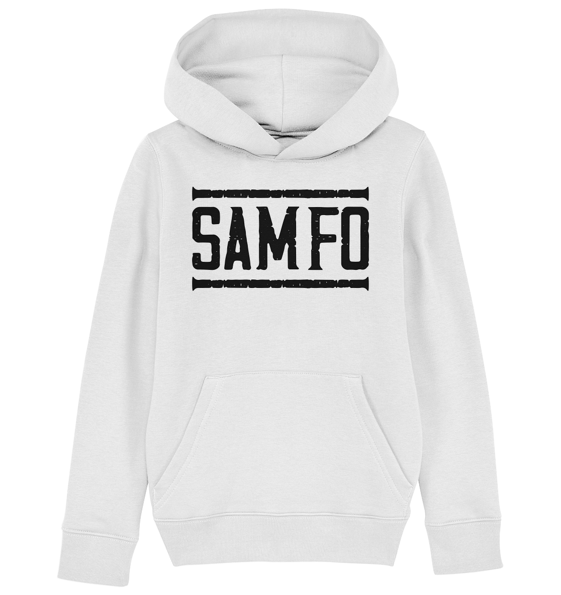 SAMFO black - Kids Organic Hoodie - Amfoo Shop