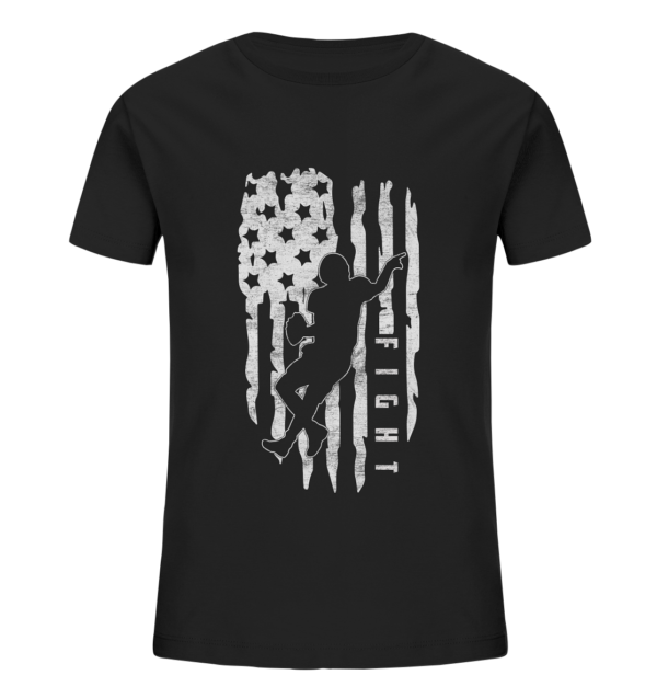 USA Flag Fight - Kids Organic Shirt - Amfoo Shop