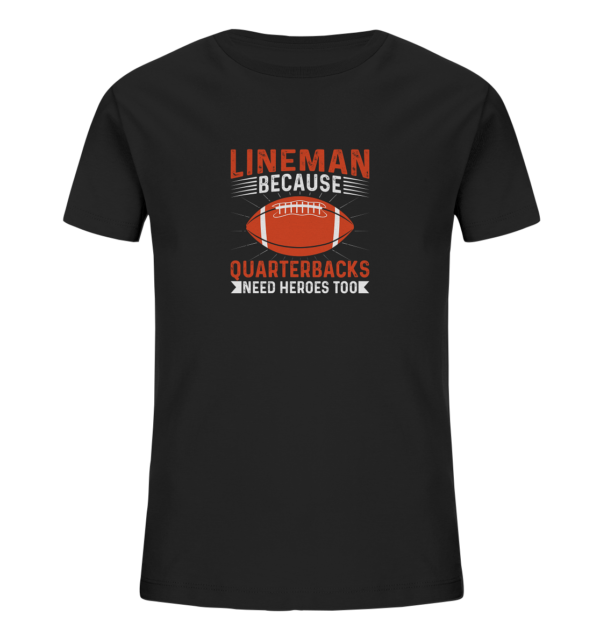 Lineman Quarterback Heroes - Kids Organic Shirt - Amfoo Shop