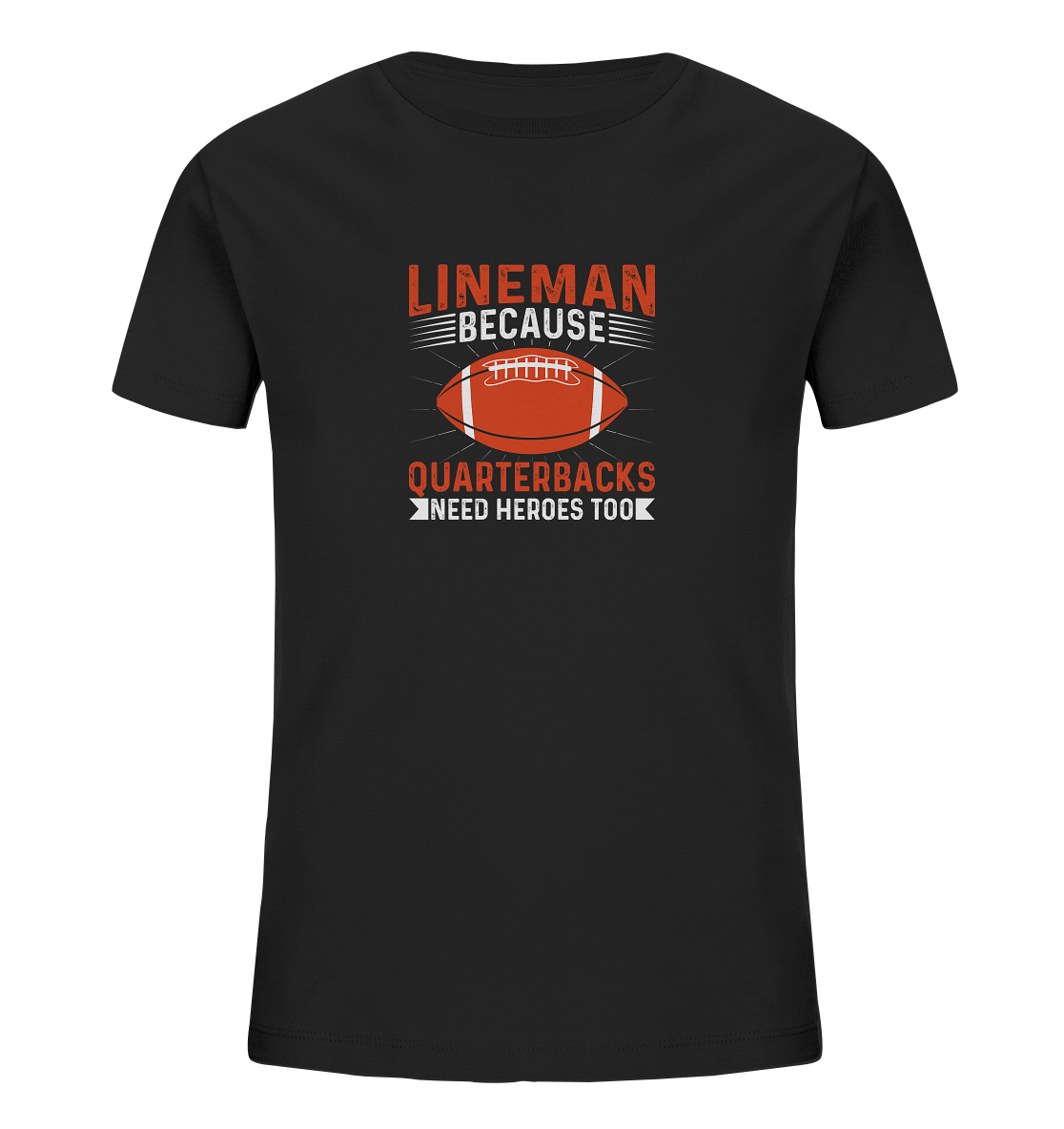 Lineman Quarterback Heroes - Kids Organic Shirt - Amfoo Shop