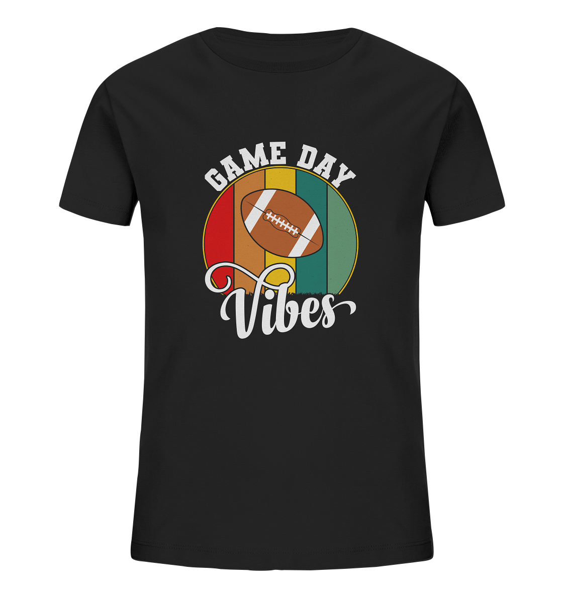 Game Day Vibes White - Kids Organic Shirt - Amfoo Shop