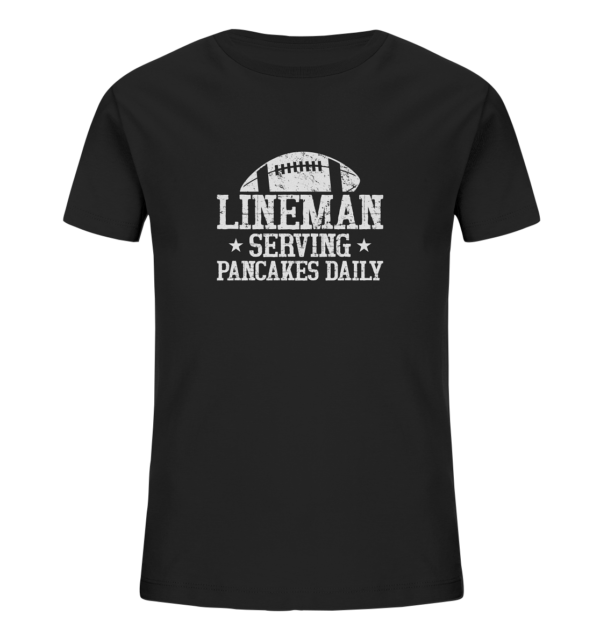 Lineman Serving Pancakes - Kids Organic Shirt - Amfoo Shop