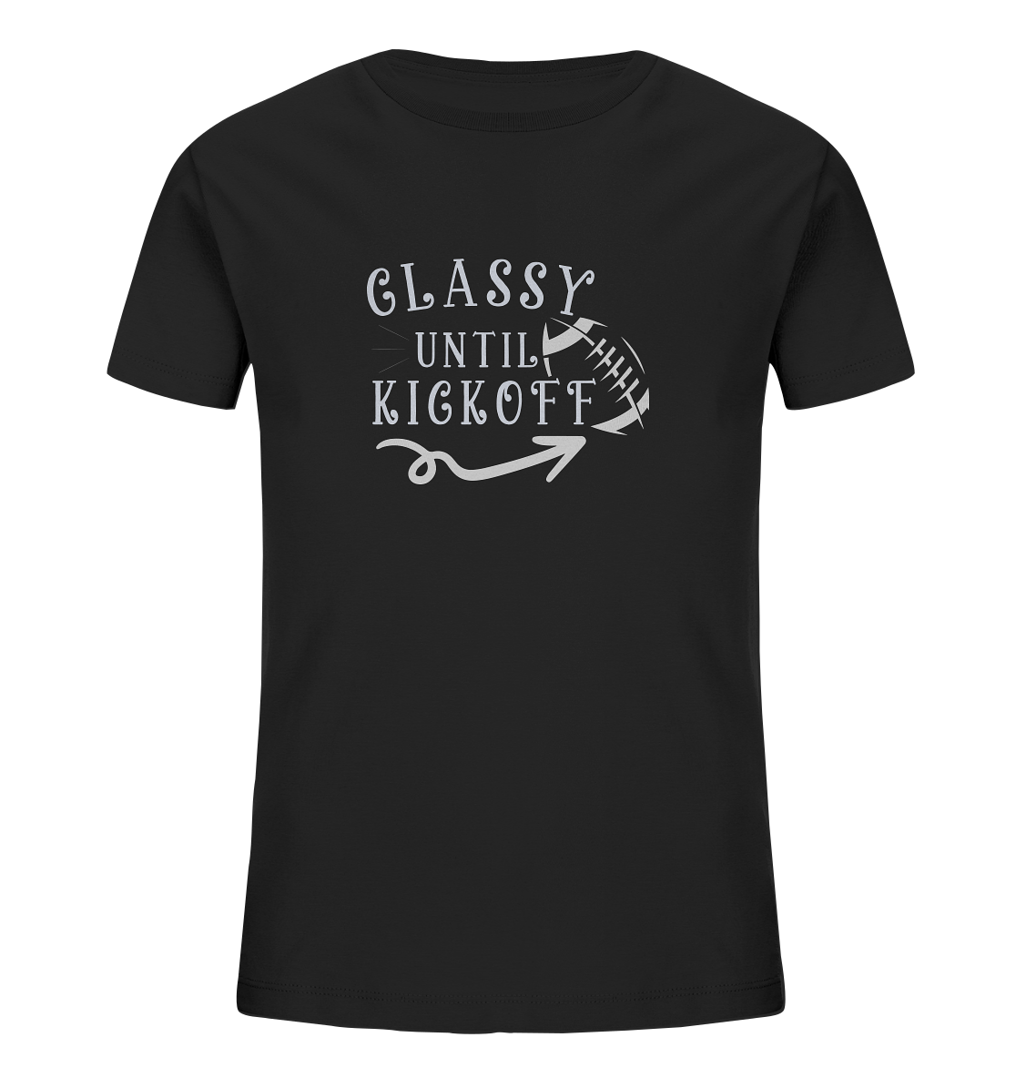 Glassy until Kick Off - Kids Organic Shirt - Amfoo Shop