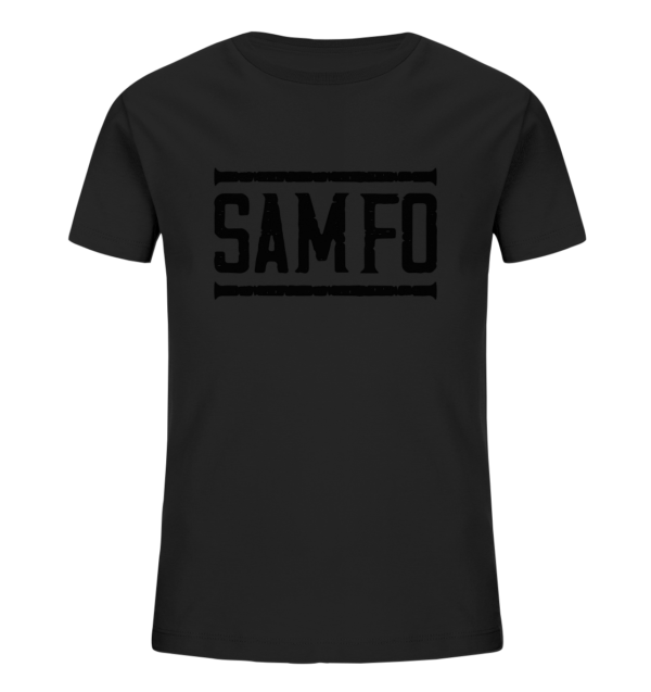 SAMFO black - Kids Organic Shirt - Amfoo Shop