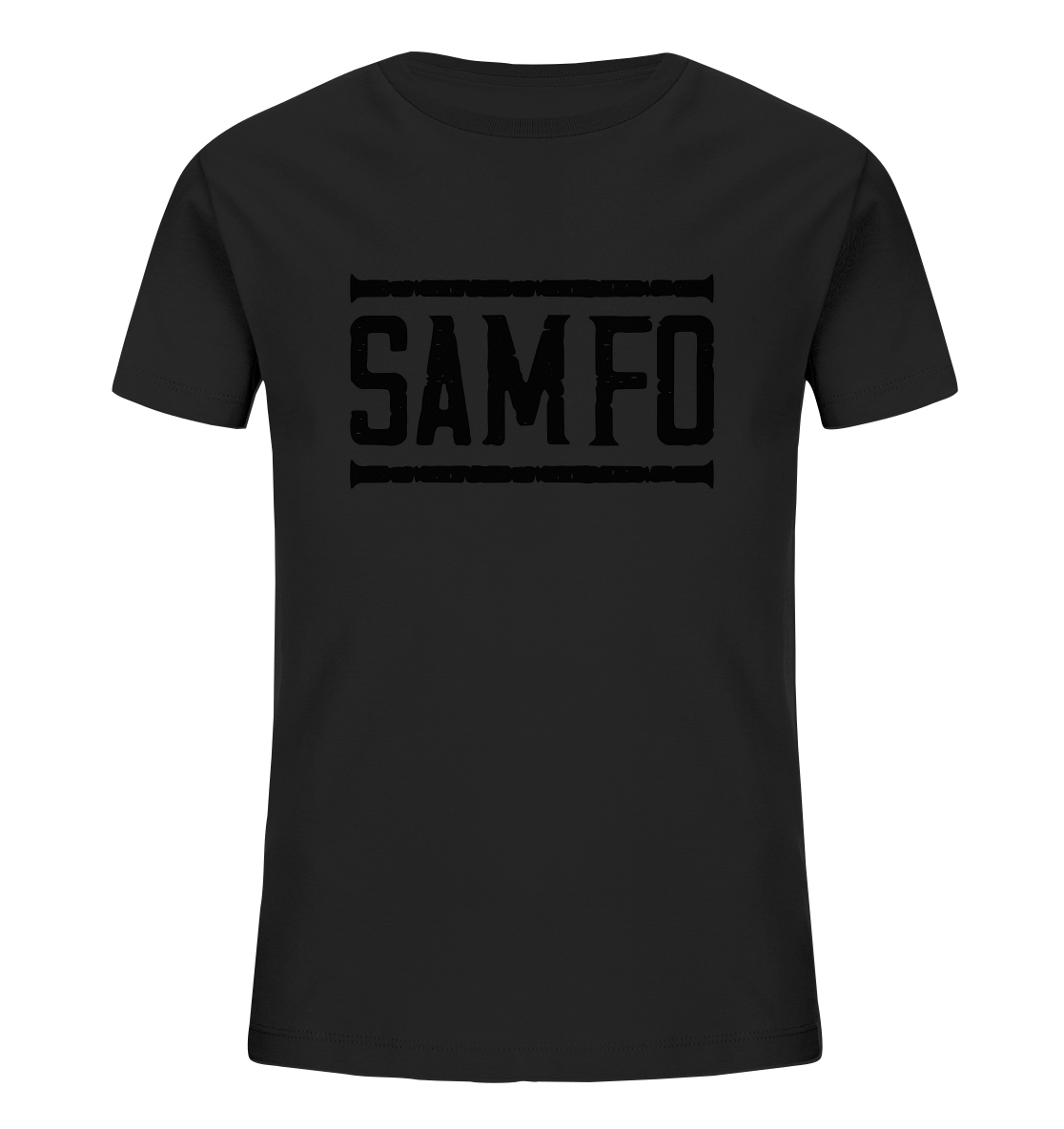 SAMFO black - Kids Organic Shirt - Amfoo Shop