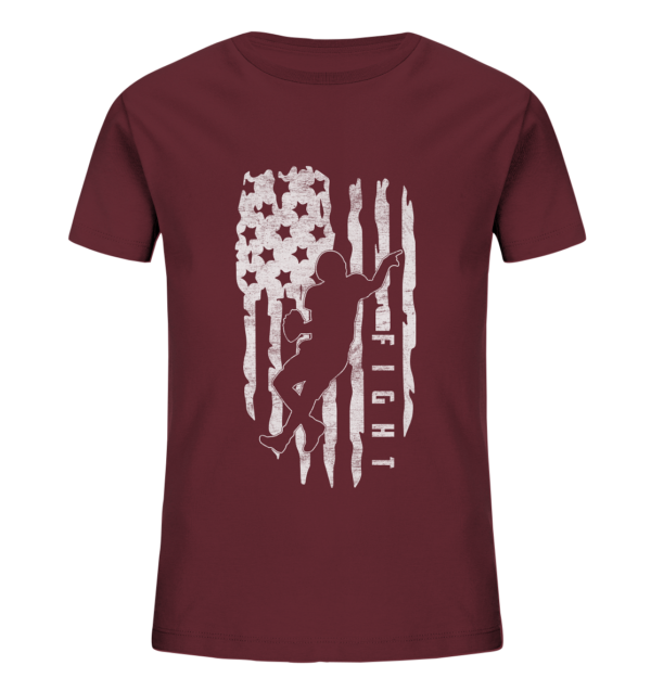 USA Flag Fight - Kids Organic Shirt - Amfoo Shop