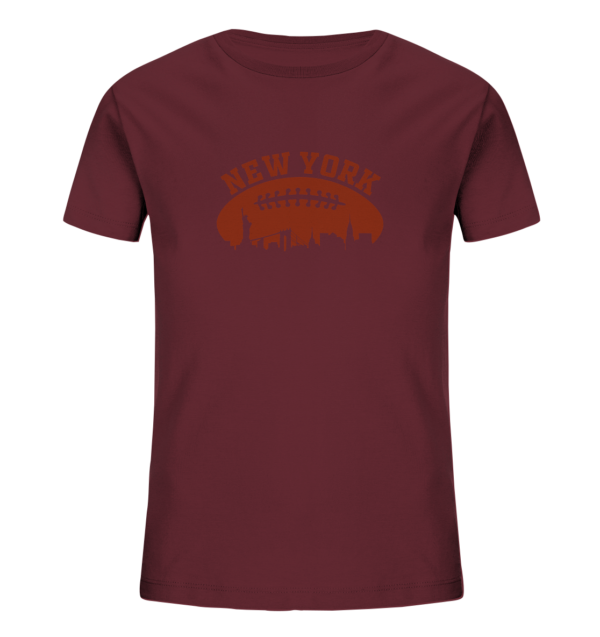 New York Football Silhoutte - Kids Organic Shirt - Amfoo Shop