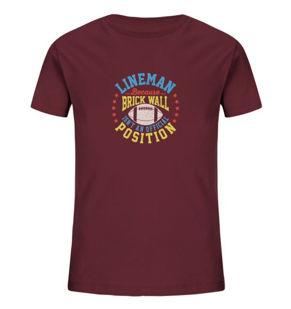 Lineman Brick Wall - Kids Organic Shirt - Amfoo Shop