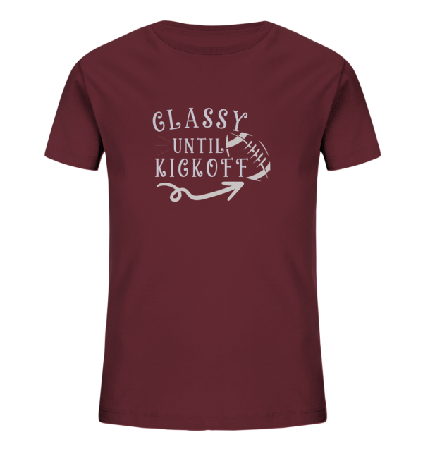 Glassy until Kick Off - Kids Organic Shirt - Amfoo Shop