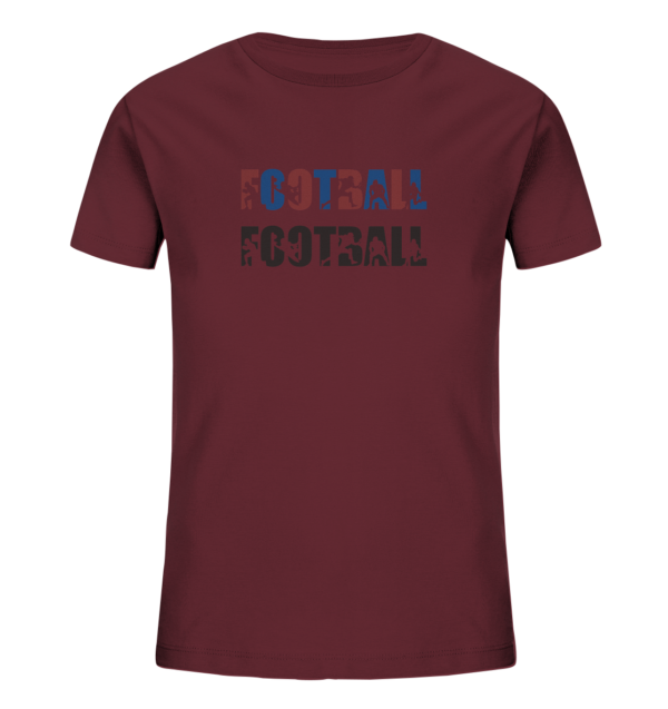 Football Silhouette - Kids Organic Shirt - Amfoo Shop