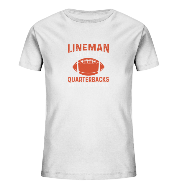 Lineman Quarterback Heroes - Kids Organic Shirt - Amfoo Shop