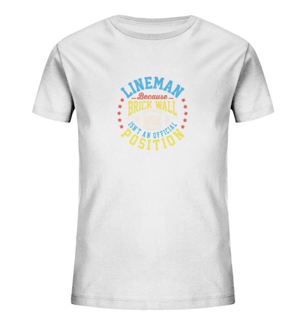 Lineman Brick Wall - Kids Organic Shirt - Amfoo Shop