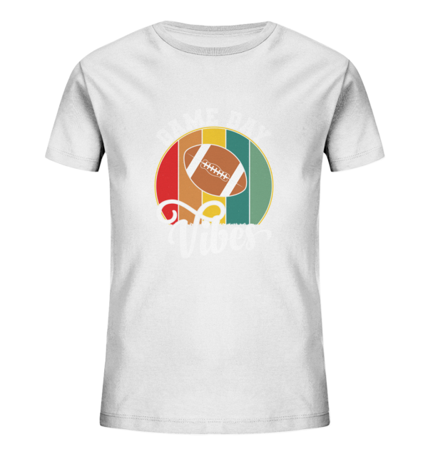 Game Day Vibes White - Kids Organic Shirt - Amfoo Shop