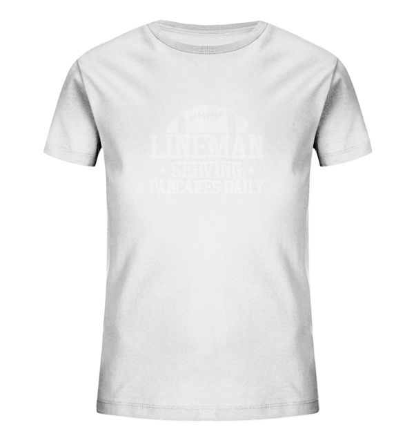 Lineman Serving Pancakes - Kids Organic Shirt - Amfoo Shop