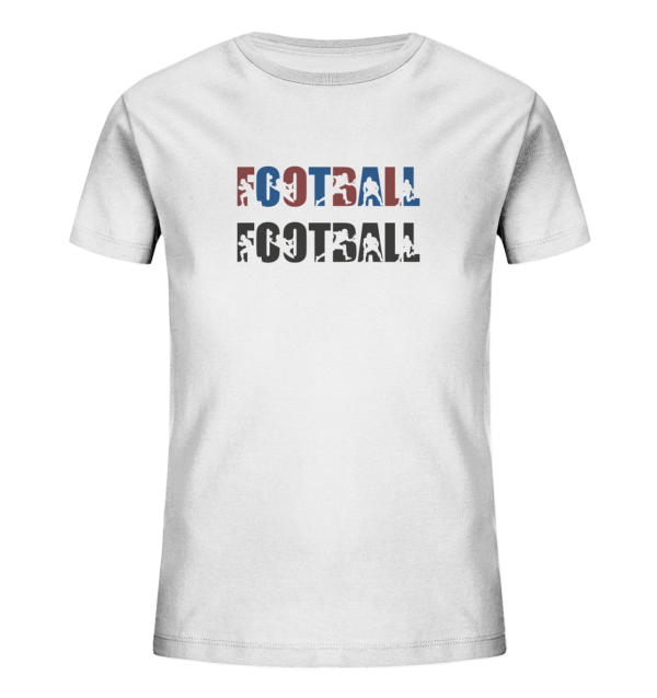 Football Silhouette - Kids Organic Shirt - Amfoo Shop