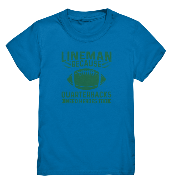 Lineman Heroes Green - Kids Premium Shirt - Amfoo Shop