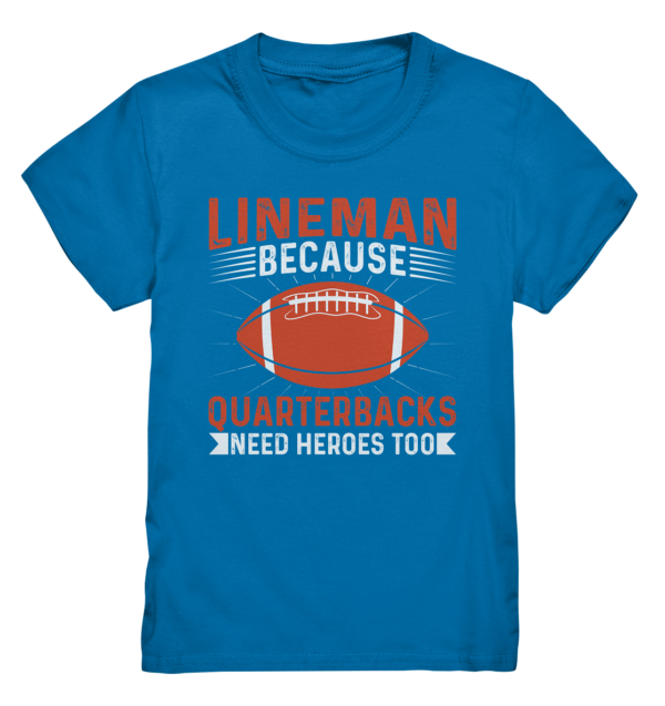 Lineman Quarterback Heroes - Kids Premium Shirt - Amfoo Shop