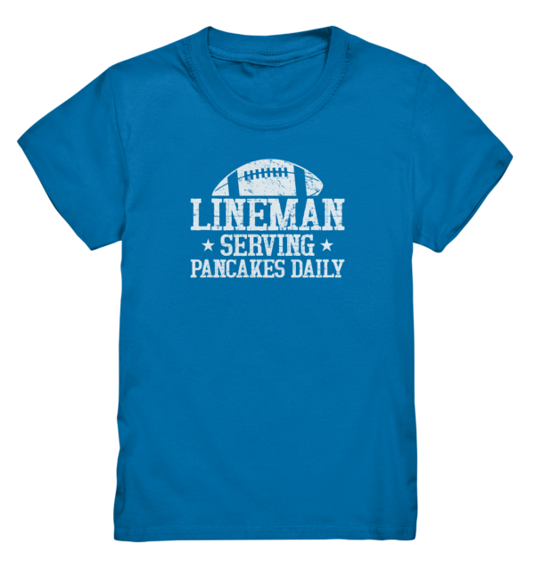 Lineman Serving Pancakes - Kids Premium Shirt - Amfoo Shop