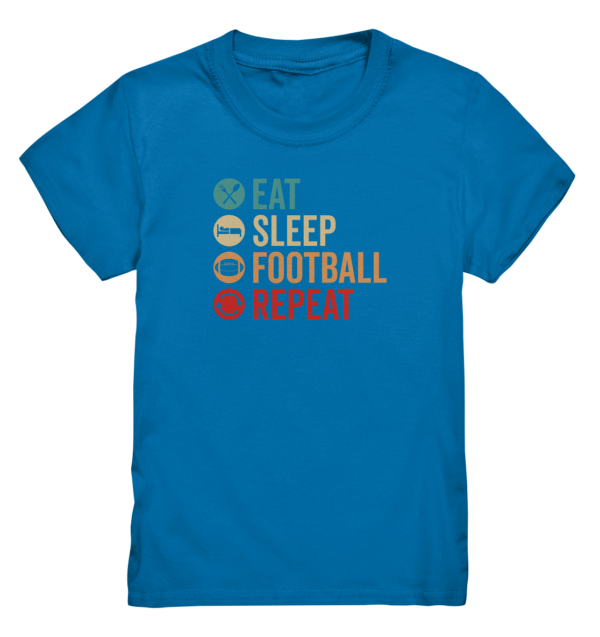 Eat Sleep Football Repeat - Kids Premium Shirt - Amfoo Shop