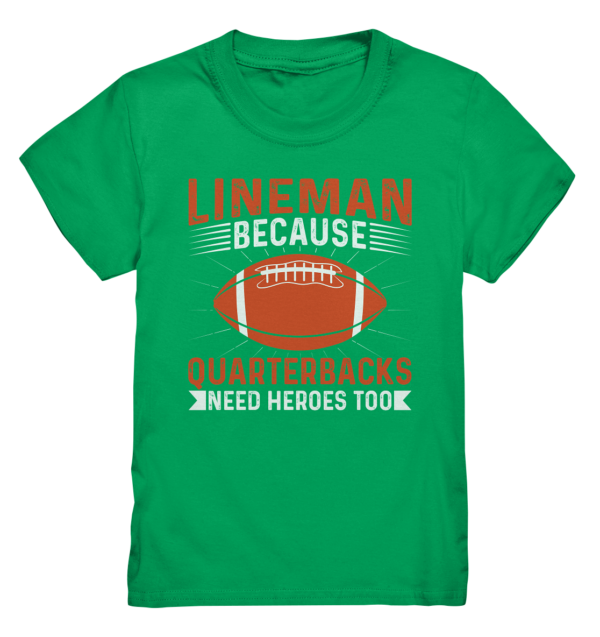 Lineman Quarterback Heroes - Kids Premium Shirt - Amfoo Shop