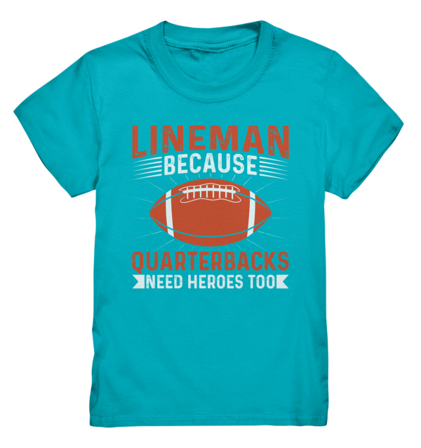 Lineman Quarterback Heroes - Kids Premium Shirt - Amfoo Shop