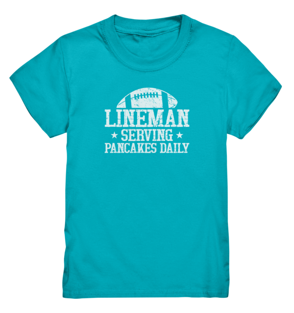 Lineman Serving Pancakes - Kids Premium Shirt - Amfoo Shop