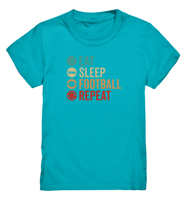 Eat Sleep Football Repeat - Kids Premium Shirt - Amfoo Shop